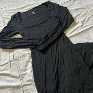 skims soft lounge long sleeve dress